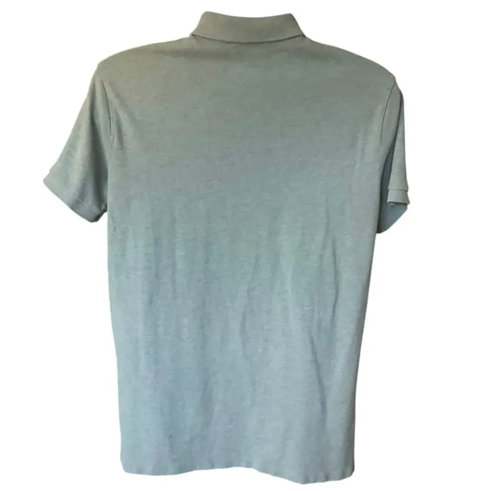 Polo by Ralph Lauren Light Gray Polo with Pink Pony Logo
